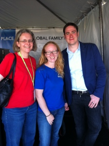 Me, Jen, and Josh Taylor.  Surrounded by genea-awesomeness!  Author's collection.