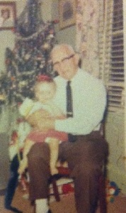 Me & Grampy Tom at my first Christmas.  Author's collection.