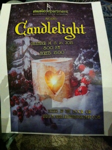 Candlelight concert program.  Author's collection.